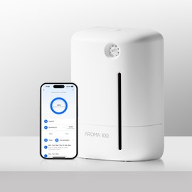 aroma100 Waterless Diffuser for Essential Oil 2000sq.ft Coverage Nebulizer Nano Smart Air Freshener Diffusers Scent Aromatherapy Diffuser for Home Room Office - Without Oil