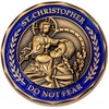 Saint Christopher, Bulk Pack of 3 Do Not Fear Protection