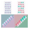 Allstarry 120pcs 5 Pack Children Nails Press On Pre-glue Ful