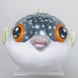 Sanei Boeki S! LSTYLE Mochi Mochi Series Mochi Puffer (S) W 4.7 x D 6.7 x H 3.9 inches (12 x 17 x 10 cm) Plush Toy