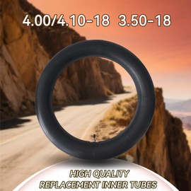 4.10/4.50-18" Inner Tube 110/100-18,110/90-18,110/80-18,120/90-18,120/80-18,100/100-18 Dirt Bike Tube, Straight Valve Stem - 2 Pack