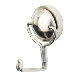 Mitsuya MMH-16 Metal Magnetic Hook, Super Strong, Load Capacity 35.5 lbs (16 kg), Silver