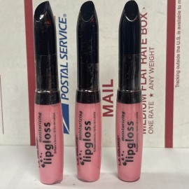 L.A. COLORS 3 X L.A. Colors Moisturizing Lip Gloss Pink Pearl CLG868 High Shine SEALED