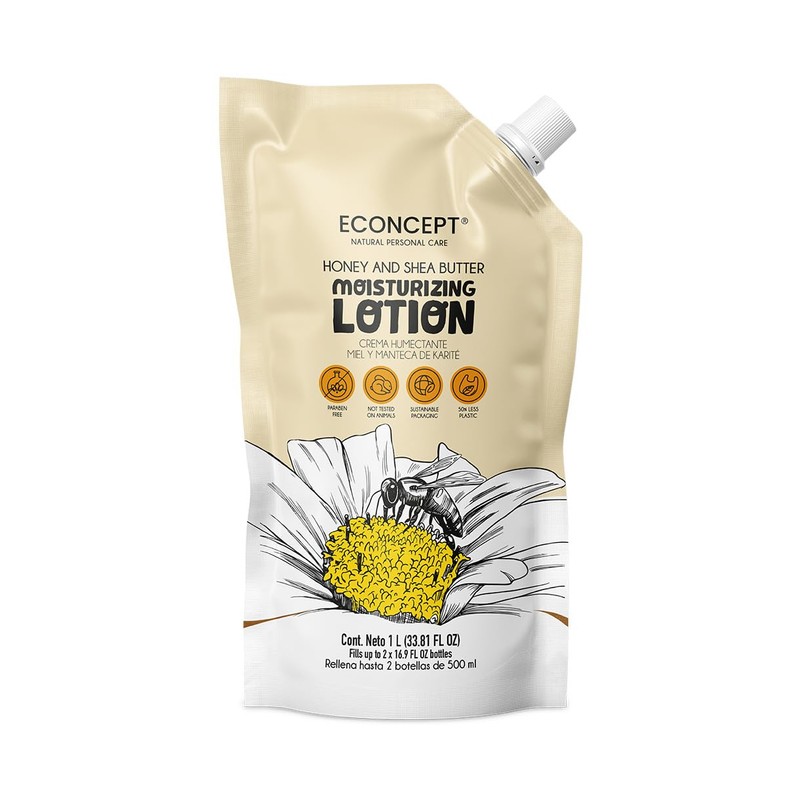 Crema Humectante ECONCEPT de Miel y Manteca de Karité Refill