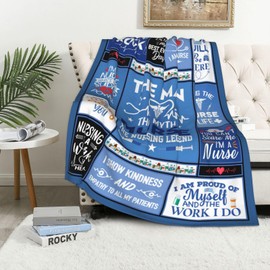 Zawqiye Cool Nurse Gifts for Men, Appreciation Gifts for Nurse Male, Male Nurses Week Gifts Idea, Funny Nursing Gift, Nurses Gift Blanket 50"x60"