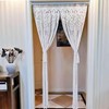 OIHYA Macrame Curtain Wall Hanging Handmade Boho Curtains for Wedding