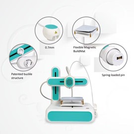 80 * 80 * 80mm Green Multifunctional 3D Printer for Creation and Education