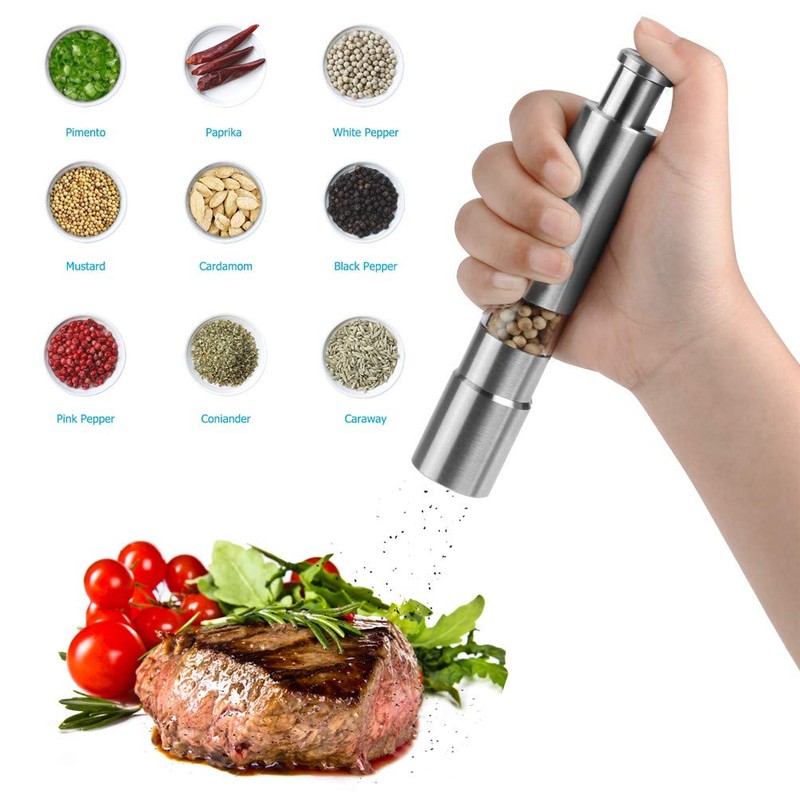Salt Mill Pepper Mill Stainless Steel Durable Salt Mill One