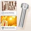 METALLIXITY Socket Head Cap Screws(M16-2x45mm)3Pcs, 304 Stainless Steel Allen Socket