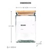 APT 1101 27 oz Glass Storage Jars with Bamboo Lid,