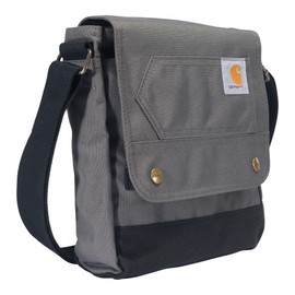 Carhartt Crossbody Snap Bag, Durable, Adjustable Crossbody Bag with Flap Over Snap Closure, Gray