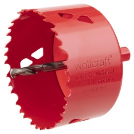 wolfcraft Bi-Metal Hole Saw I 5476000 I for Drywall Materials, Wood, Plastics and Metals, Cutting Depth 40 mm
