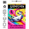 Sistercorn 4th Birthday Card - Funny Unicorn Happy Birthday Card