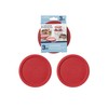 Anchor Hocking Classic Round Food Storage SnugFit Replacement Lids, Red,