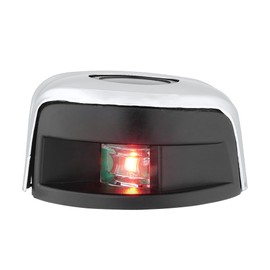 SEAFLO Horizontal Bow Mount Navigation Lights - Bright LED, 2NM Visibility, IP67 Waterproof, Marine Grade AISI 316 Stainless-Steel for Boats up to 65.5 FT (20M) - 4-Year Warranty (Port Red LED)