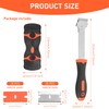 Window Scraper Tool, 2 Pcs Glass Scraper for Windows, Oven