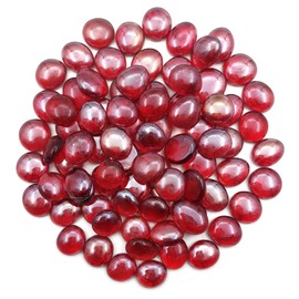 YGFRSTO Flat Glass Marbles 1 Pound Vase Filler Fire Pit Glass Pebbles for Indoor Plants, Aquarium Fish Tank Decorations, Home Decor, Fire Pit, Landscaping, Arts Crafts (Ruby)
