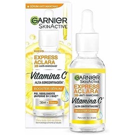 Garnier Skin Active Express Aclara Serum Anti Manchas con Vitamina C - 1 x 30 ml  ls Face Express aclara tono uniforme Agua Micelar  acial Tono