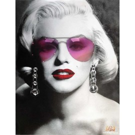 classic imports Marilyn Monroe Sunglasses Led Canvas Wall Art