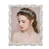 DIKAR 8x10 Picture Frame with Pearl for Wedding, Silver Plated