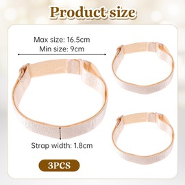Bra Strap Holders for Slipping Bra-Strap Clips Elastic Bra-Strap Holder Adjustable Keep Bra Straps In Place (Skin Color