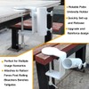 JINHAN Patio Umbrella Clamp - Steel Umbrella Holder for Deck