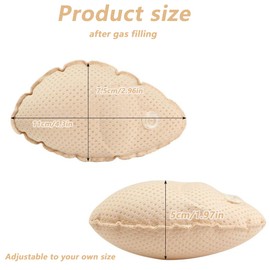 QIUMING® Push-Up Bra Inserts Inflatable Bra Inserts Size Adjustable Push Up Pads Reusable Bra Pads for Women Breathable Removable for Daily Use, skin-coloured, L