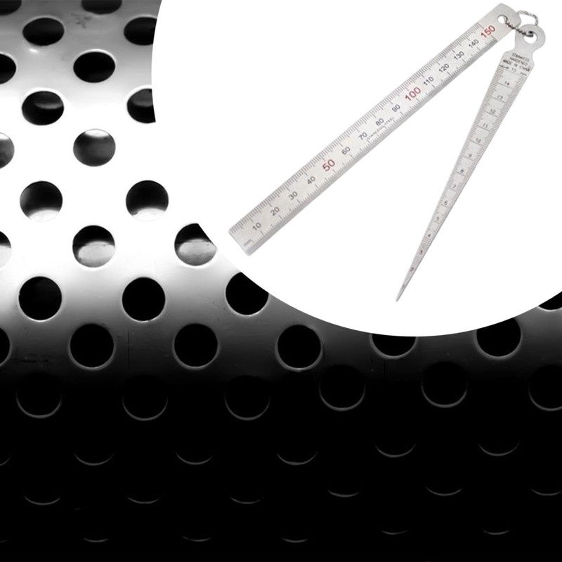 Milageto Taper Gauge Measuring Tool Stainless Steel Easy to Read