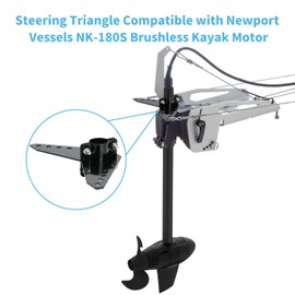 Haoguo Steering Triangle Compatible with Newport NK-180S Brushless Kayak Motor, Stainless Steel Structure, Anti-Rust, Easy Installation…