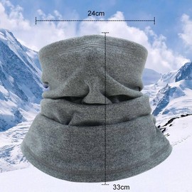 Bavooty Winter Loop Scarf Men and Women, Universal Tube Scarf, Winter Neckerchief, Multifunctional Scarf, Neck Warmer, Soft Fleece Tube Scarf, Windproof for Outdoor Skiing, Motorcycle, Running,