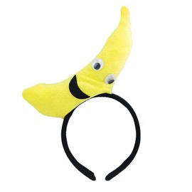 GANPUB 1Pc Yellow Banana Party Hair Band Performance Hair Hair Accessories Plush Headband, Women's Fashion Headbands Wide Headbands for Women's Hair Hats and Caps