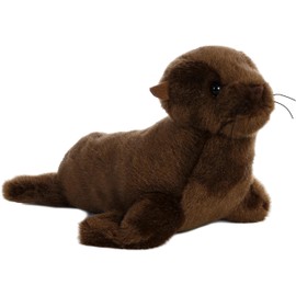 Aurora® Adorable Mini Flopsie™ California Sea Lion Stuffed Animal - Playful Ease - Timeless Companions - Brown 8 Inches