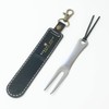 Green Fork & Genuine Leather Cover Holder (Black) Golf Fork