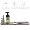 Tapete para llave para lavabo de baño (17 pulgadas, gris