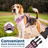 Funfox Dog Harness Small No Pull, Adjustable 2 Clips Anti-Pull