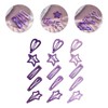 LALAFINA 45pcs Metal Hair Clips for Girls Stylish Star Heart