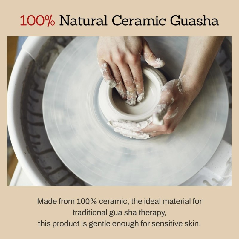 MEDITHERAPY SOKSAL GUASHA,Ceramic Gua Sha,Body Massage Tool FREE SHIPPING