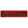Sealey Ak5610 Impact TRX-Star Bit and Holder Set 9Pc 1/2Sq