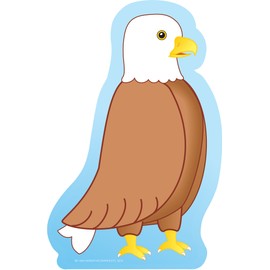 SHAPES ETC. 50 Sheets Eagle Large Notepad 5x7in Cute Animals Classroom Bulletin Board Decorations Patriotic DIY Kids Crafts Party Decorations Independence Day Teacher Notes Messages Reminders USA Made