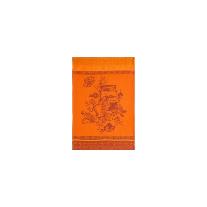 Coucke Colombo Spices Printed Cotton Jacquard Tea Towel 50 x