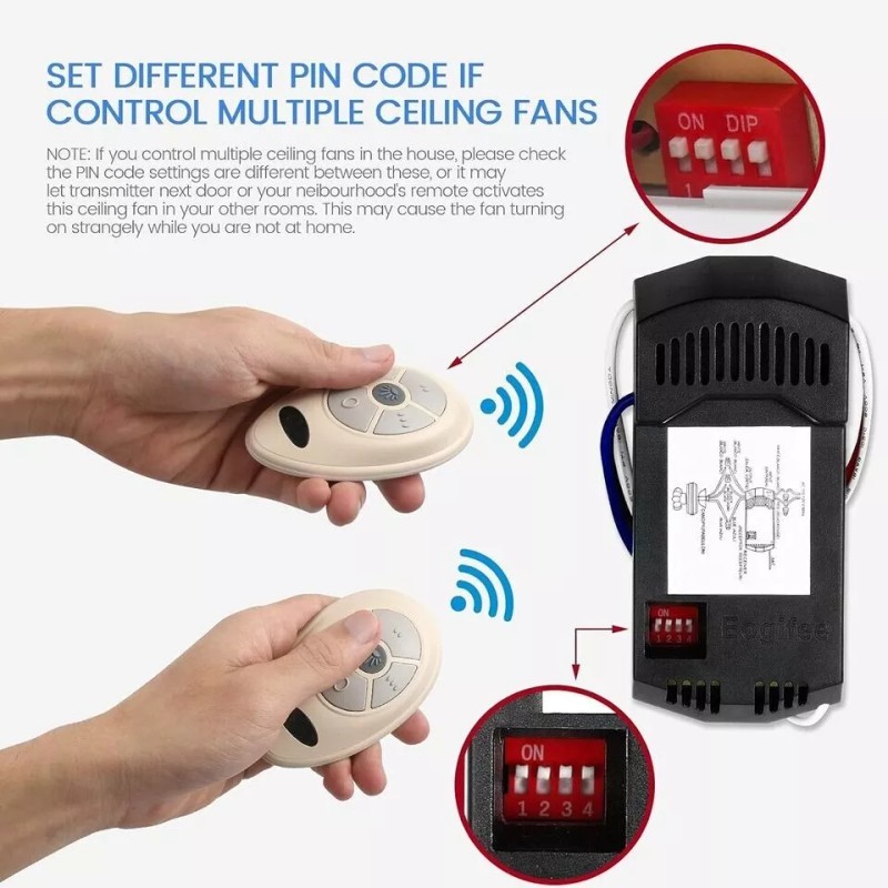 f.a.n. 35T Ceiling Fan Remote Control Replacement for Harbor Breeze