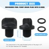 2 Pack R0446000 Pool Pump Drain Plug with O-Ring Replacement