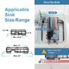 iSPECLE Small Sink Dish Drying Rack, Expandable Narrow Rust Resistant