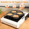 AHFLRITO 4-Cup Egg Pan Nonstick, Healthy Aluminum Omelette Pan, Breakfast