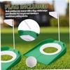 Mikinona 2pcs Golf Putting Cups with Flags Indoor Golf Practice
