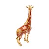 QIFU Vintage Hand Painted Giraffe Enamel Trinket Box Hinged