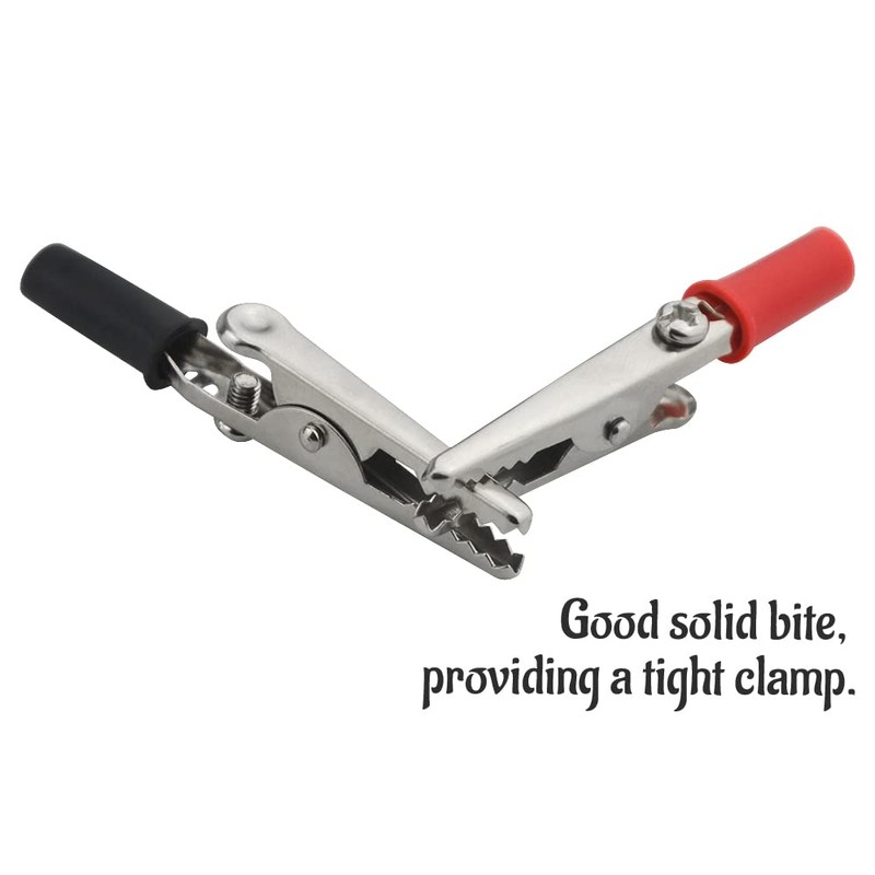 WMYCONGCONG 22 PCS Metal Alligator Clips Electrical Test Clamps with