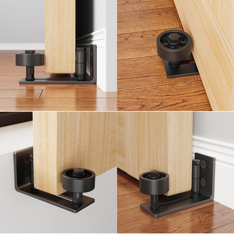 Sliding Barn Door Floor Guide, 8 Setup Options, Adjustable Stay