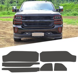 Agulier Compatible with 20% Dark Smoke Headlight Vinyl Tint Film Pre-Cut Overlay Wrap Cover for Chevy Silverado 1500 2016-2018,Exterior Accessories