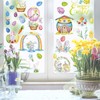 Easter Window Cling Stickers,9 Sheets Double-Sided Easter Window Decals for